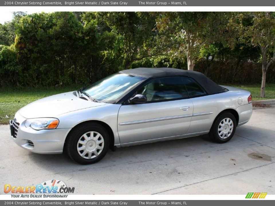 2004 Chrysler Sebring Convertible Bright Silver Metallic / Dark Slate Gray Photo #3