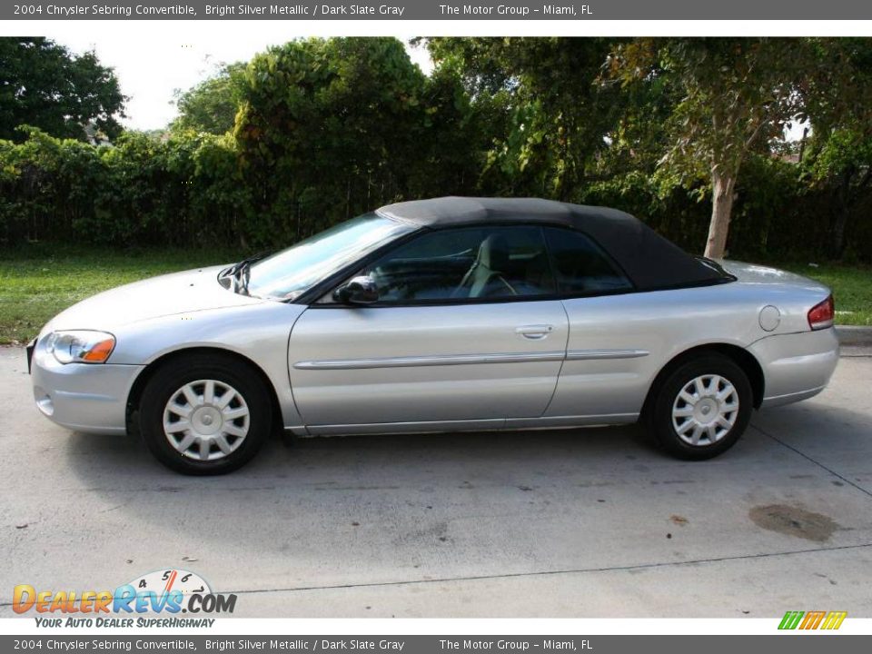 2004 Chrysler Sebring Convertible Bright Silver Metallic / Dark Slate Gray Photo #4