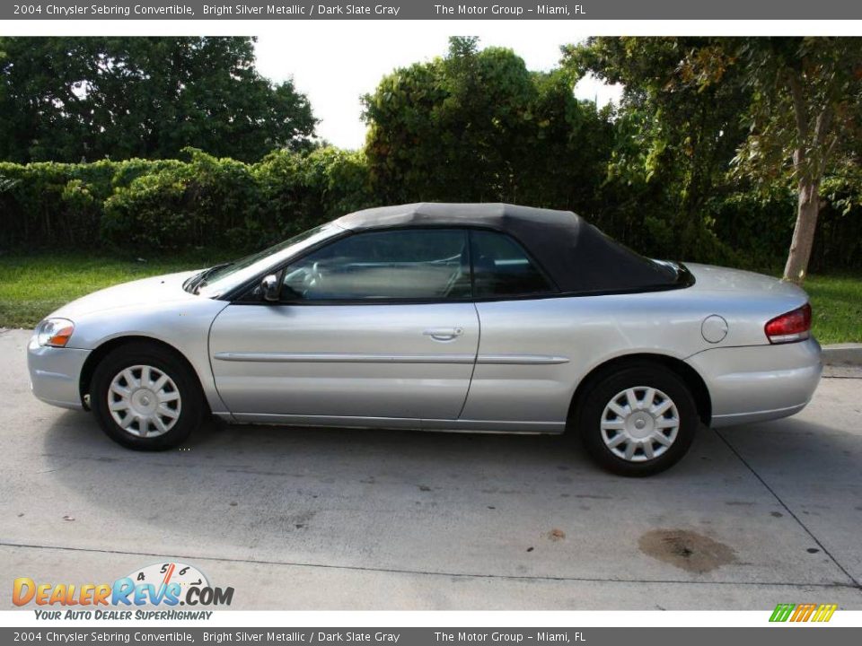 2004 Chrysler Sebring Convertible Bright Silver Metallic / Dark Slate Gray Photo #5