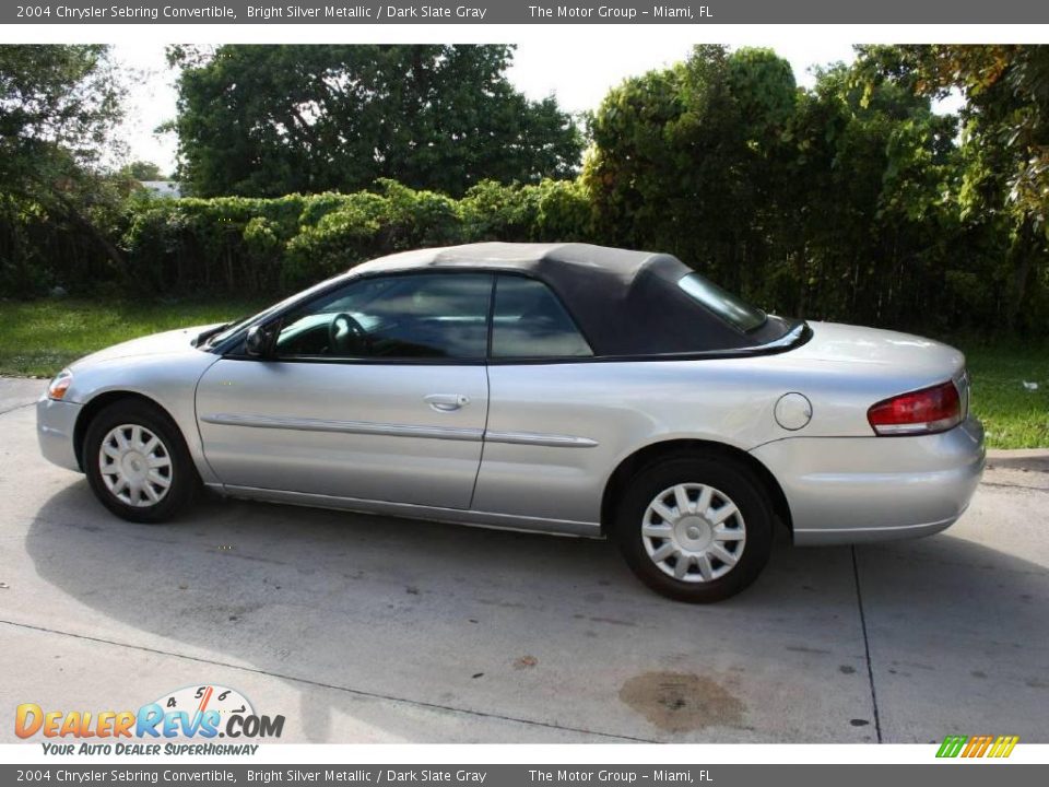 2004 Chrysler Sebring Convertible Bright Silver Metallic / Dark Slate Gray Photo #6
