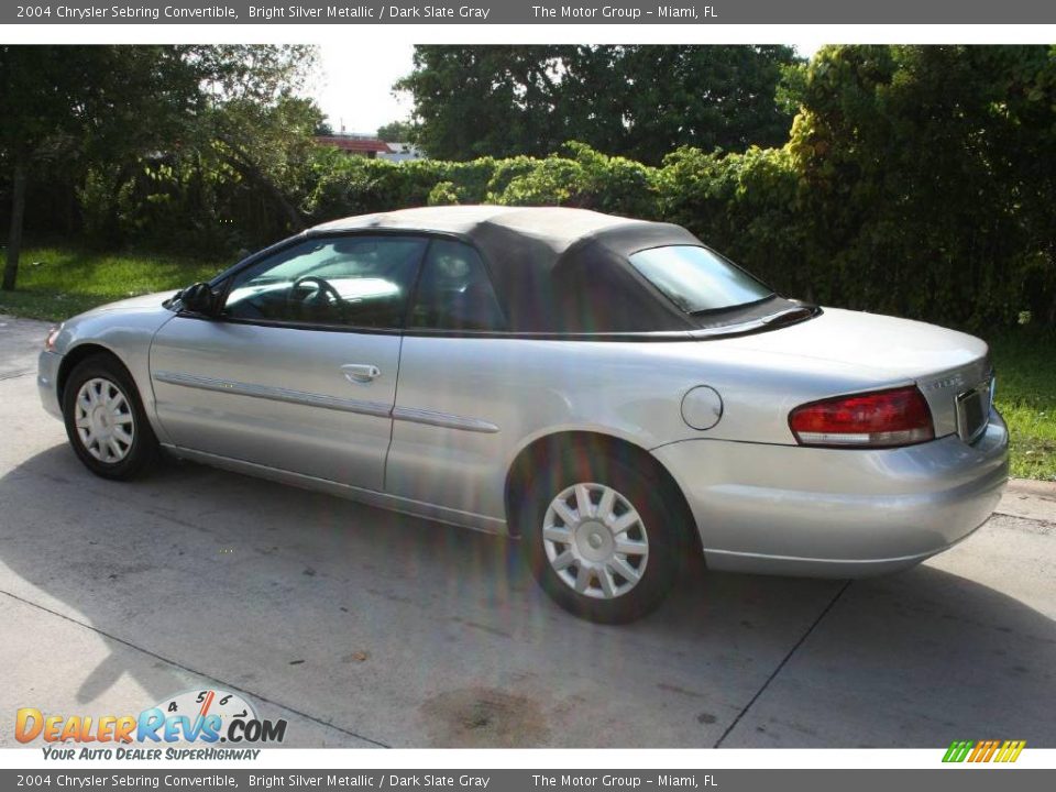 2004 Chrysler Sebring Convertible Bright Silver Metallic / Dark Slate Gray Photo #7