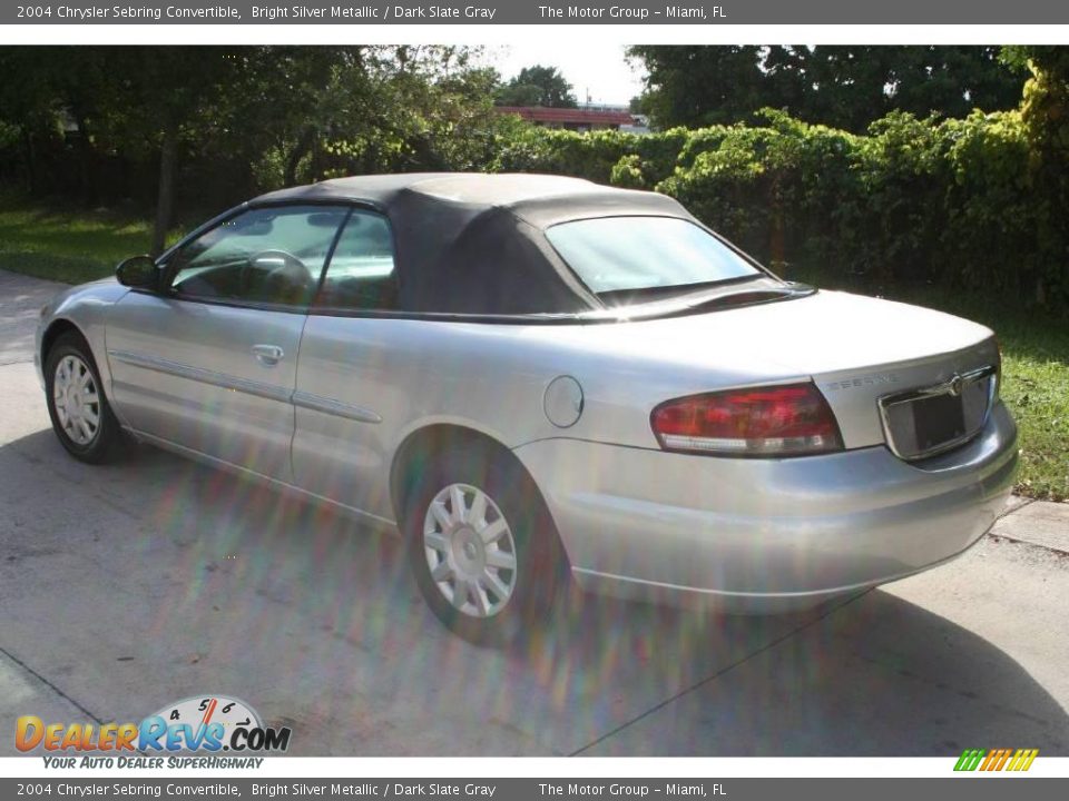 2004 Chrysler Sebring Convertible Bright Silver Metallic / Dark Slate Gray Photo #8