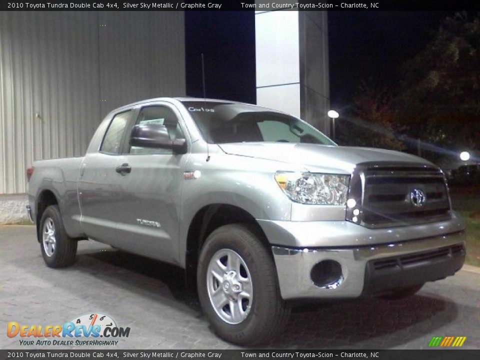 2010 Toyota Tundra Double Cab 4x4 Silver Sky Metallic / Graphite Gray Photo #21