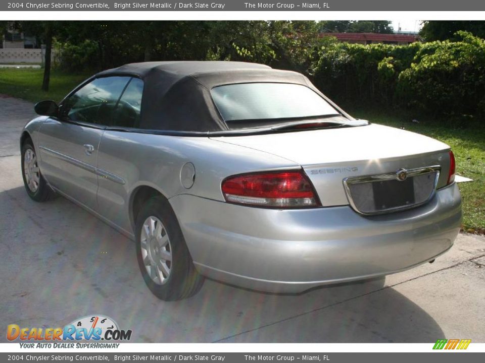 2004 Chrysler Sebring Convertible Bright Silver Metallic / Dark Slate Gray Photo #9