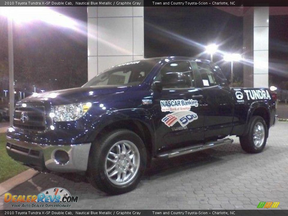 2010 Toyota Tundra X-SP Double Cab Nautical Blue Metallic / Graphite Gray Photo #3