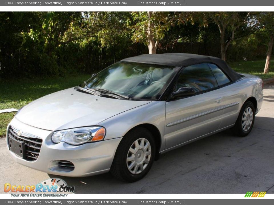2004 Chrysler Sebring Convertible Bright Silver Metallic / Dark Slate Gray Photo #11
