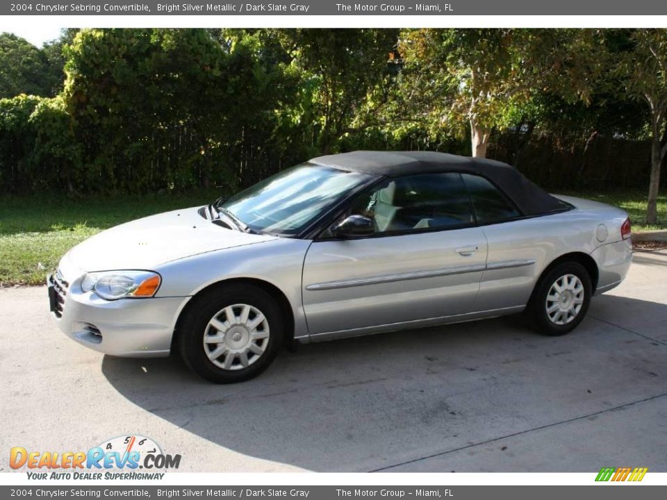 2004 Chrysler Sebring Convertible Bright Silver Metallic / Dark Slate ...