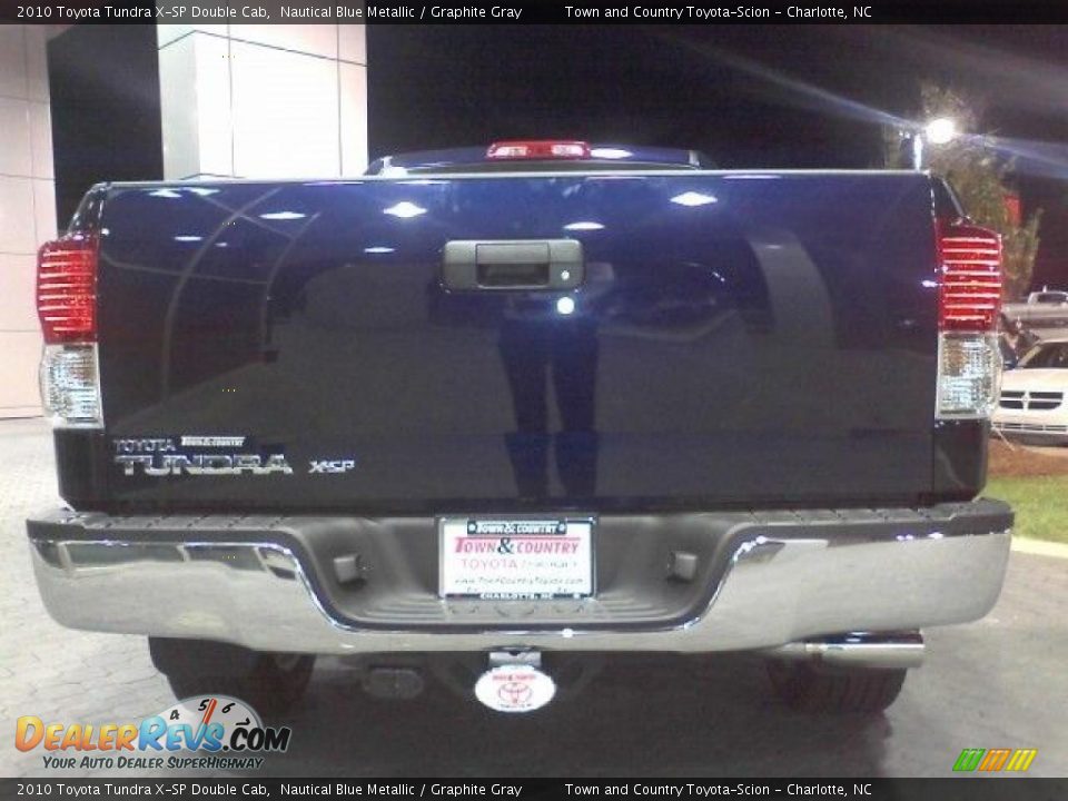 2010 Toyota Tundra X-SP Double Cab Nautical Blue Metallic / Graphite Gray Photo #4