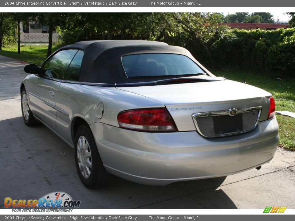 2004 Chrysler Sebring Convertible Bright Silver Metallic / Dark Slate Gray Photo #17