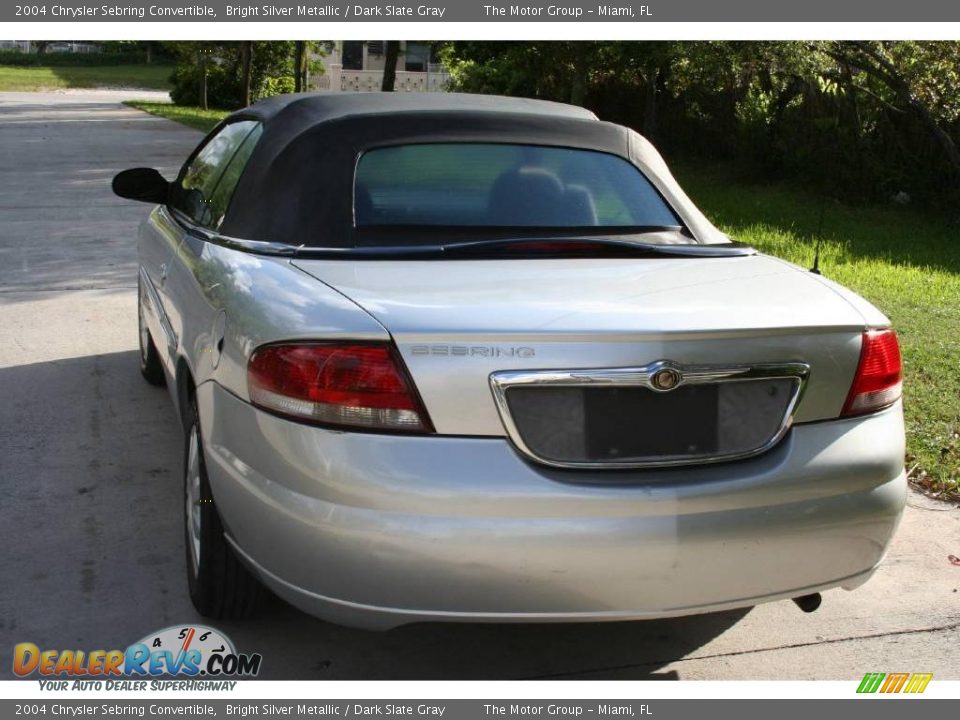 2004 Chrysler Sebring Convertible Bright Silver Metallic / Dark Slate Gray Photo #18