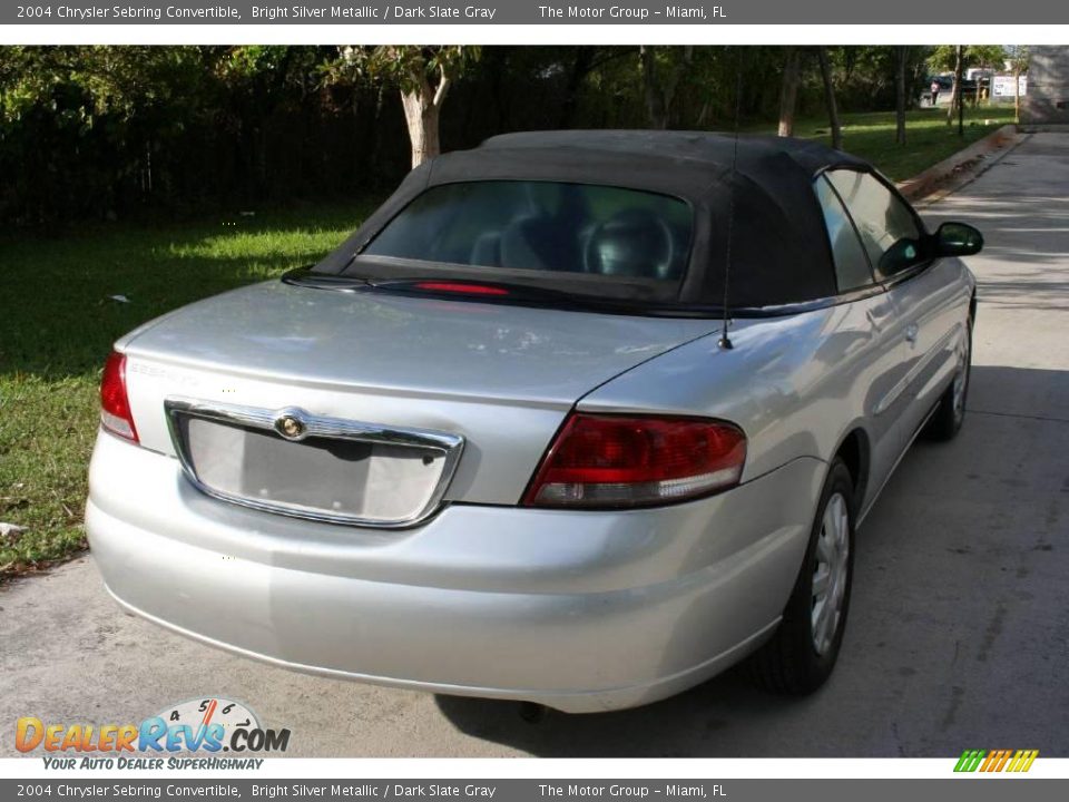 2004 Chrysler Sebring Convertible Bright Silver Metallic / Dark Slate Gray Photo #20