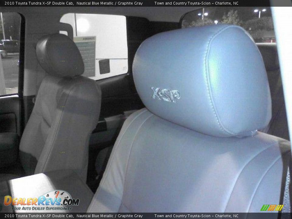 2010 Toyota Tundra X-SP Double Cab Nautical Blue Metallic / Graphite Gray Photo #13