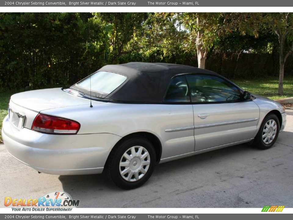 2004 Chrysler Sebring Convertible Bright Silver Metallic / Dark Slate Gray Photo #22