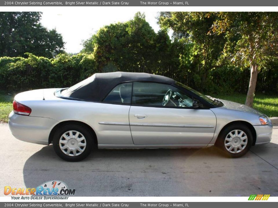 2004 Chrysler Sebring Convertible Bright Silver Metallic / Dark Slate Gray Photo #24