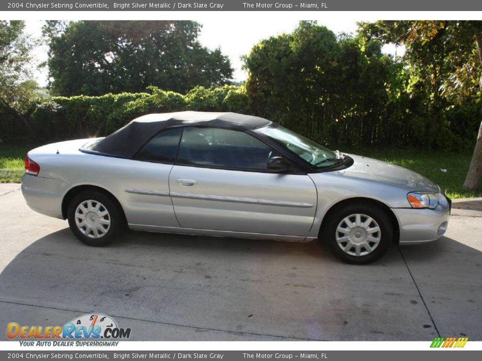 2004 Chrysler Sebring Convertible Bright Silver Metallic / Dark Slate Gray Photo #25