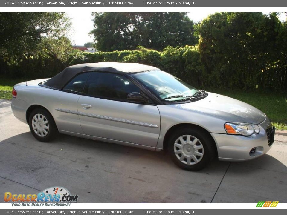 2004 Chrysler Sebring Convertible Bright Silver Metallic / Dark Slate Gray Photo #26