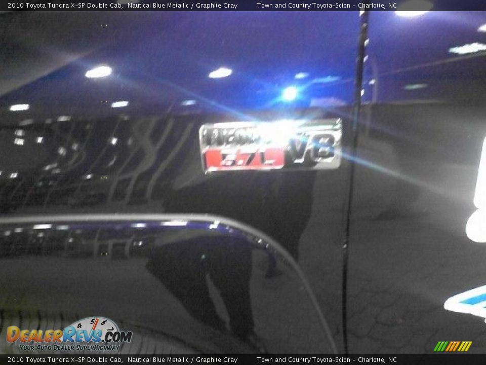 2010 Toyota Tundra X-SP Double Cab Nautical Blue Metallic / Graphite Gray Photo #24