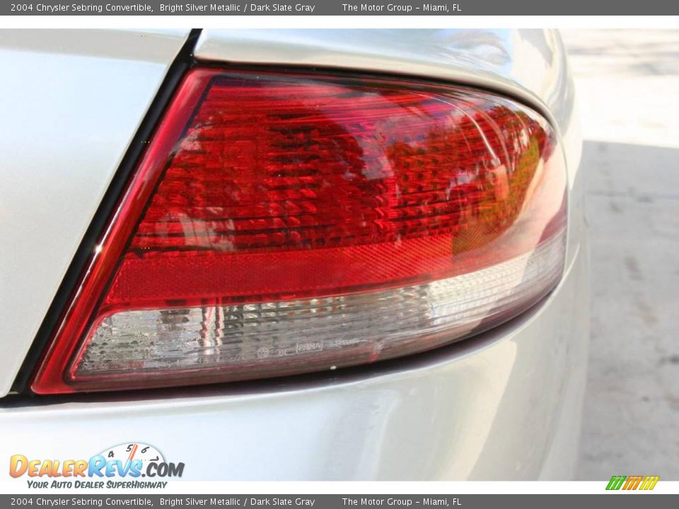 2004 Chrysler Sebring Convertible Bright Silver Metallic / Dark Slate Gray Photo #33