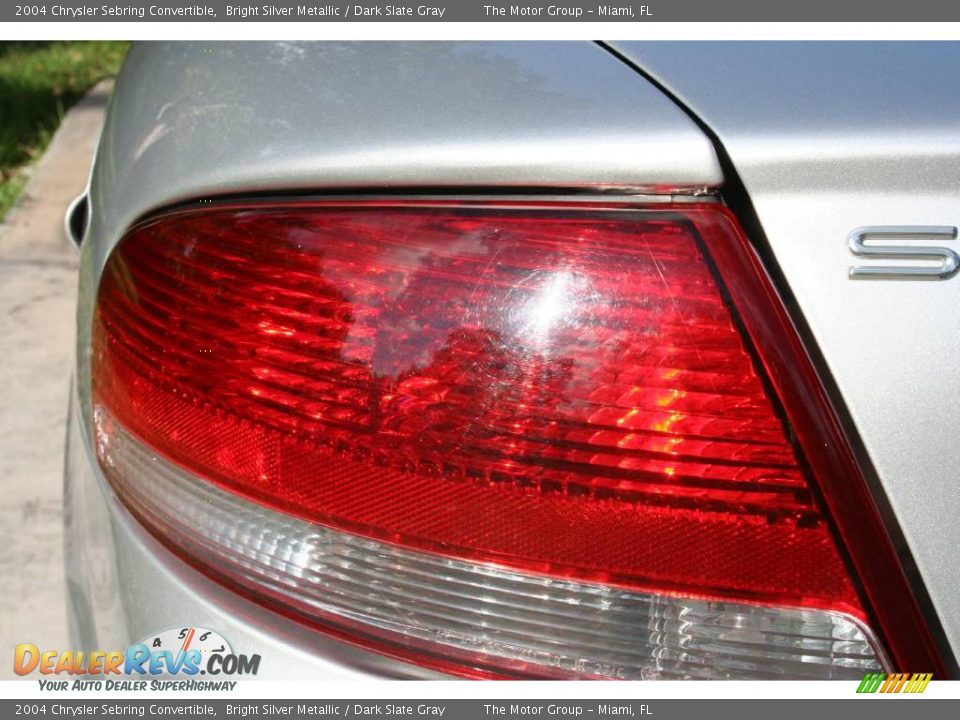2004 Chrysler Sebring Convertible Bright Silver Metallic / Dark Slate Gray Photo #34