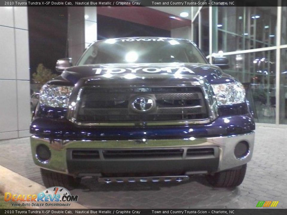 2010 Toyota Tundra X-SP Double Cab Nautical Blue Metallic / Graphite Gray Photo #28