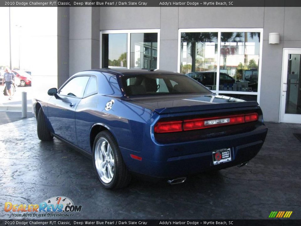 2010 Dodge Challenger R/T Classic Deep Water Blue Pearl / Dark Slate Gray Photo #7
