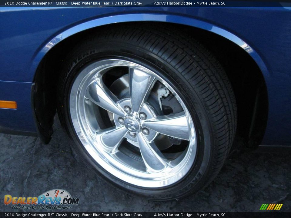 2010 Dodge Challenger R/T Classic Deep Water Blue Pearl / Dark Slate Gray Photo #9