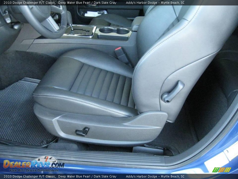 2010 Dodge Challenger R/T Classic Deep Water Blue Pearl / Dark Slate Gray Photo #16