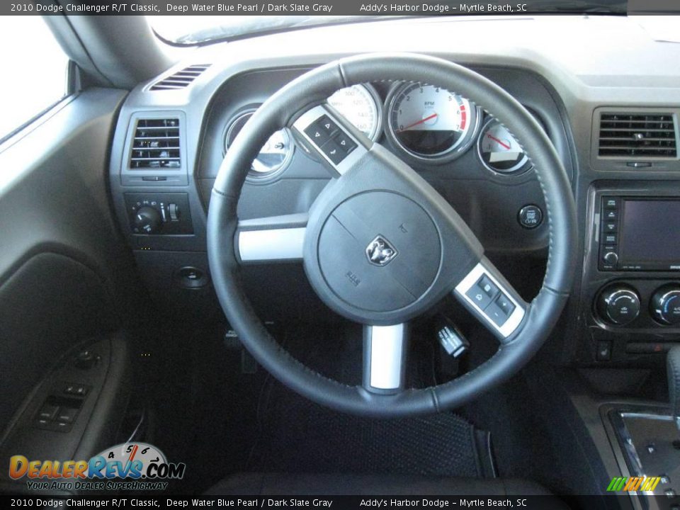 2010 Dodge Challenger R/T Classic Deep Water Blue Pearl / Dark Slate Gray Photo #23
