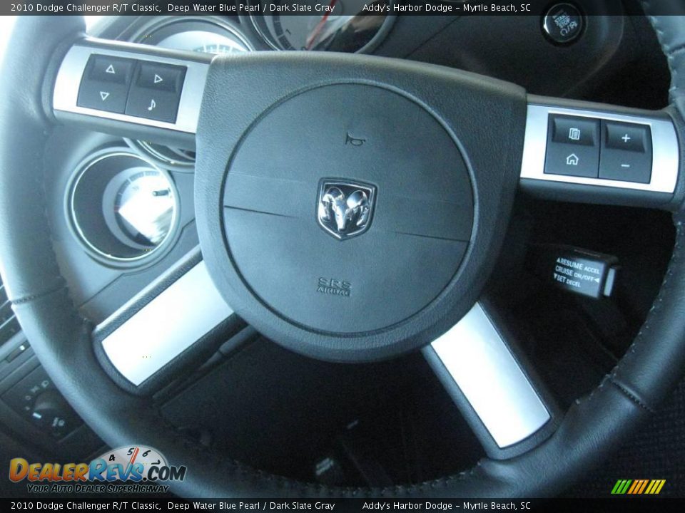 2010 Dodge Challenger R/T Classic Deep Water Blue Pearl / Dark Slate Gray Photo #25