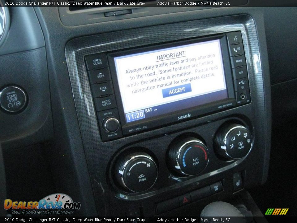 2010 Dodge Challenger R/T Classic Deep Water Blue Pearl / Dark Slate Gray Photo #26