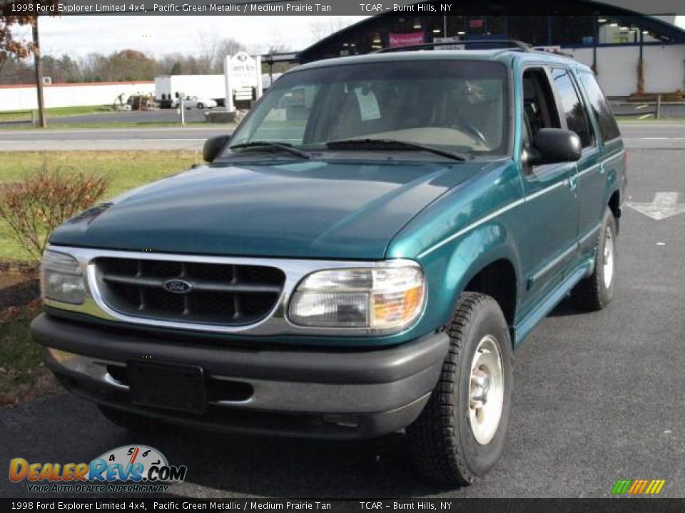 1998 Ford Explorer Limited 4x4 Pacific Green Metallic / Medium Prairie Tan Photo #2