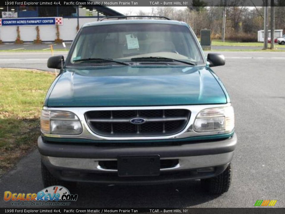 1998 Ford Explorer Limited 4x4 Pacific Green Metallic / Medium Prairie Tan Photo #3