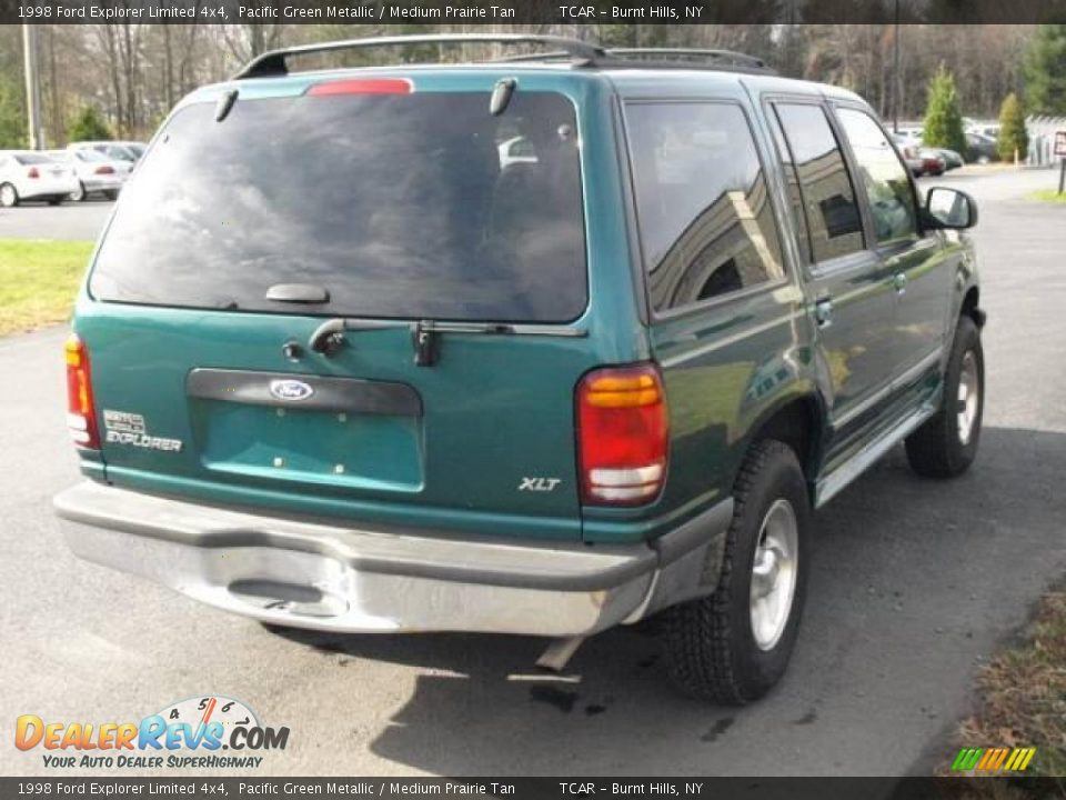 1998 Ford Explorer Limited 4x4 Pacific Green Metallic / Medium Prairie Tan Photo #4