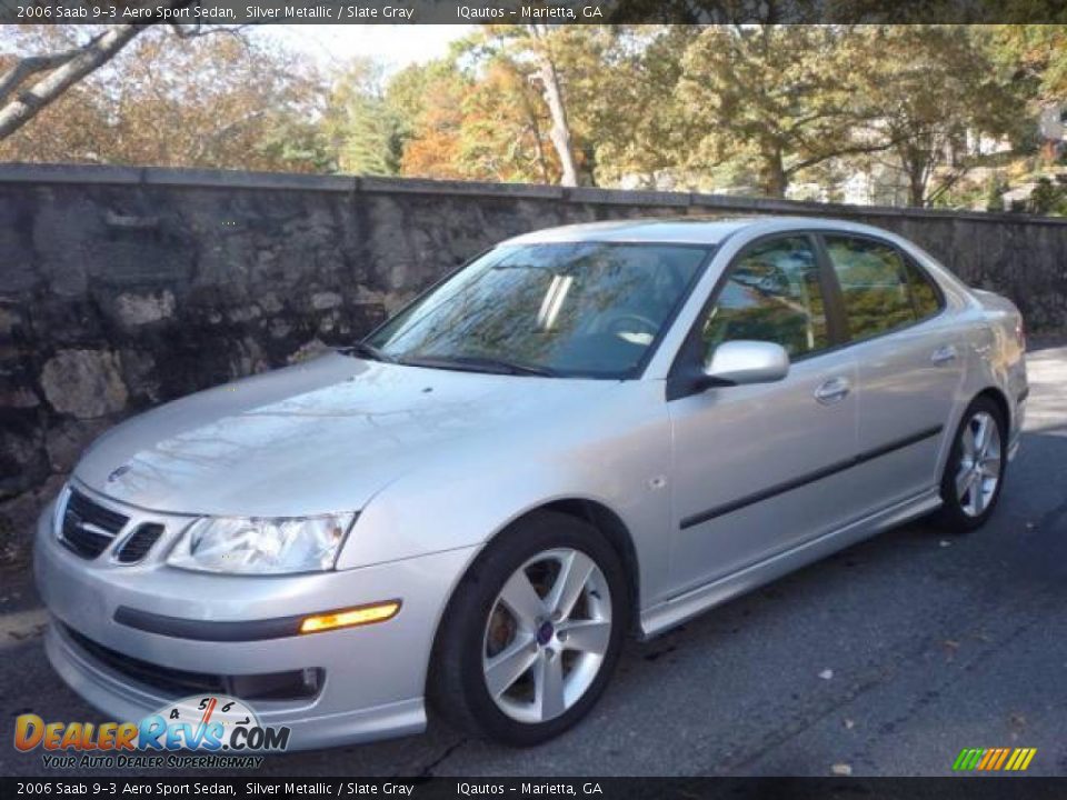2006 Saab 9-3 Aero Sport Sedan Silver Metallic / Slate Gray Photo #2