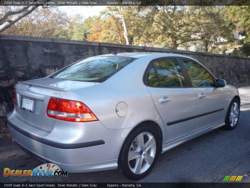 2006 Saab 9-3 Aero Sport Sedan Silver Metallic / Slate Gray Photo #3
