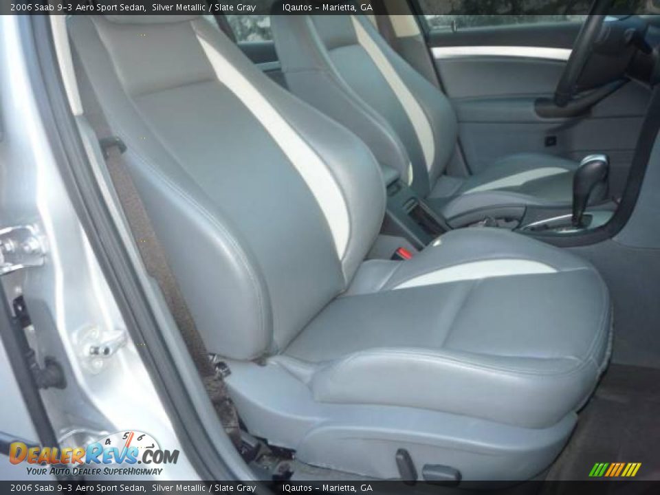 2006 Saab 9-3 Aero Sport Sedan Silver Metallic / Slate Gray Photo #8