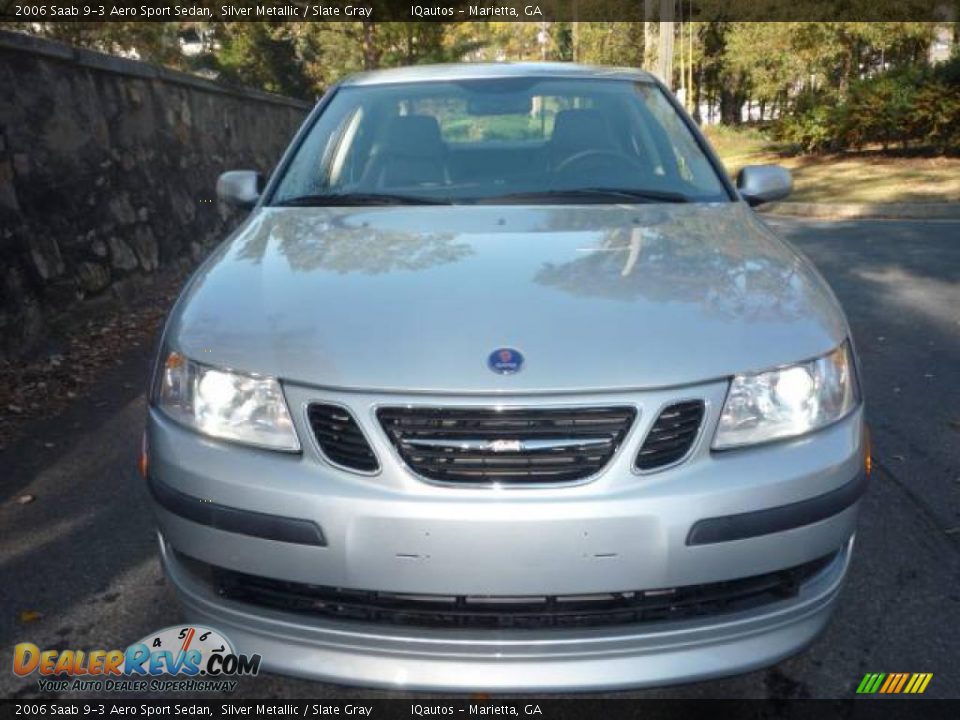 2006 Saab 9-3 Aero Sport Sedan Silver Metallic / Slate Gray Photo #11