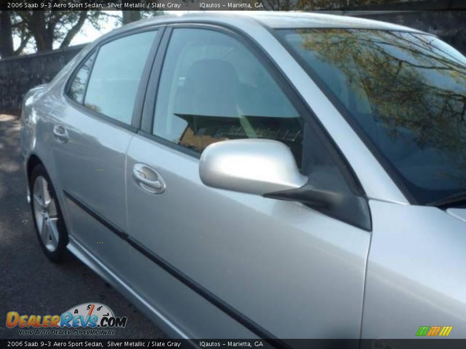 2006 Saab 9-3 Aero Sport Sedan Silver Metallic / Slate Gray Photo #13