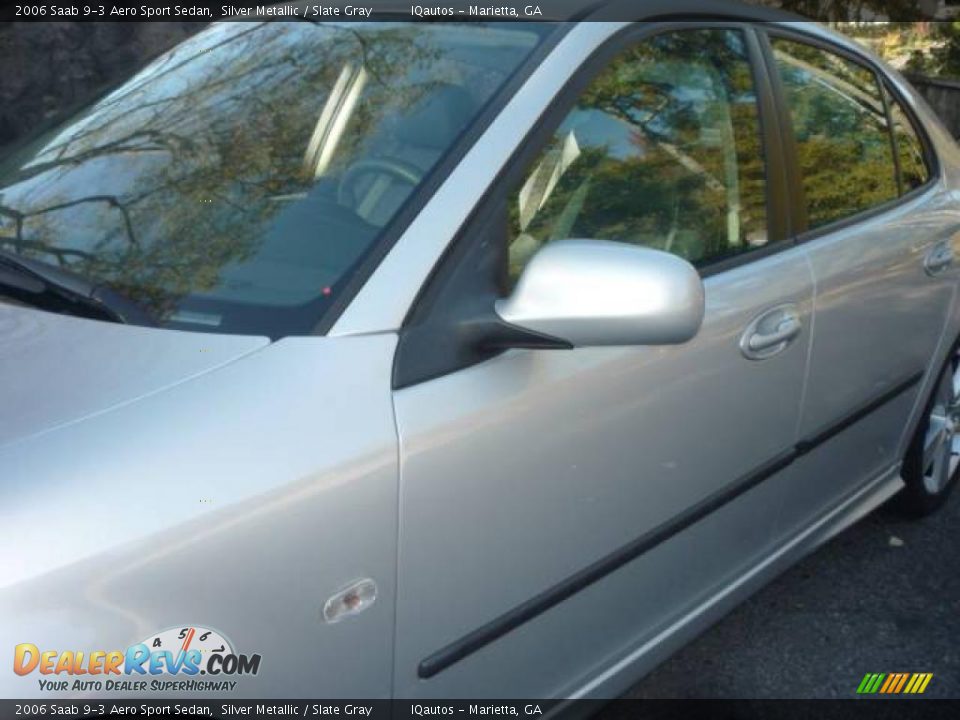 2006 Saab 9-3 Aero Sport Sedan Silver Metallic / Slate Gray Photo #14