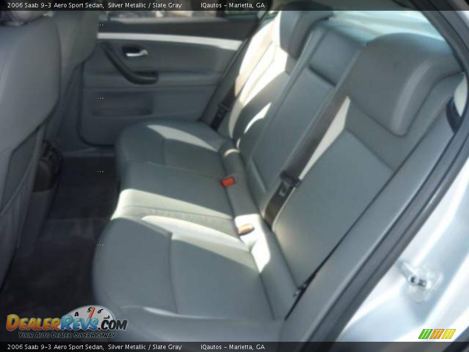 2006 Saab 9-3 Aero Sport Sedan Silver Metallic / Slate Gray Photo #26