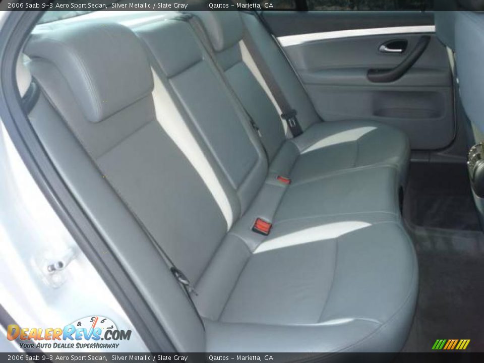 2006 Saab 9-3 Aero Sport Sedan Silver Metallic / Slate Gray Photo #27