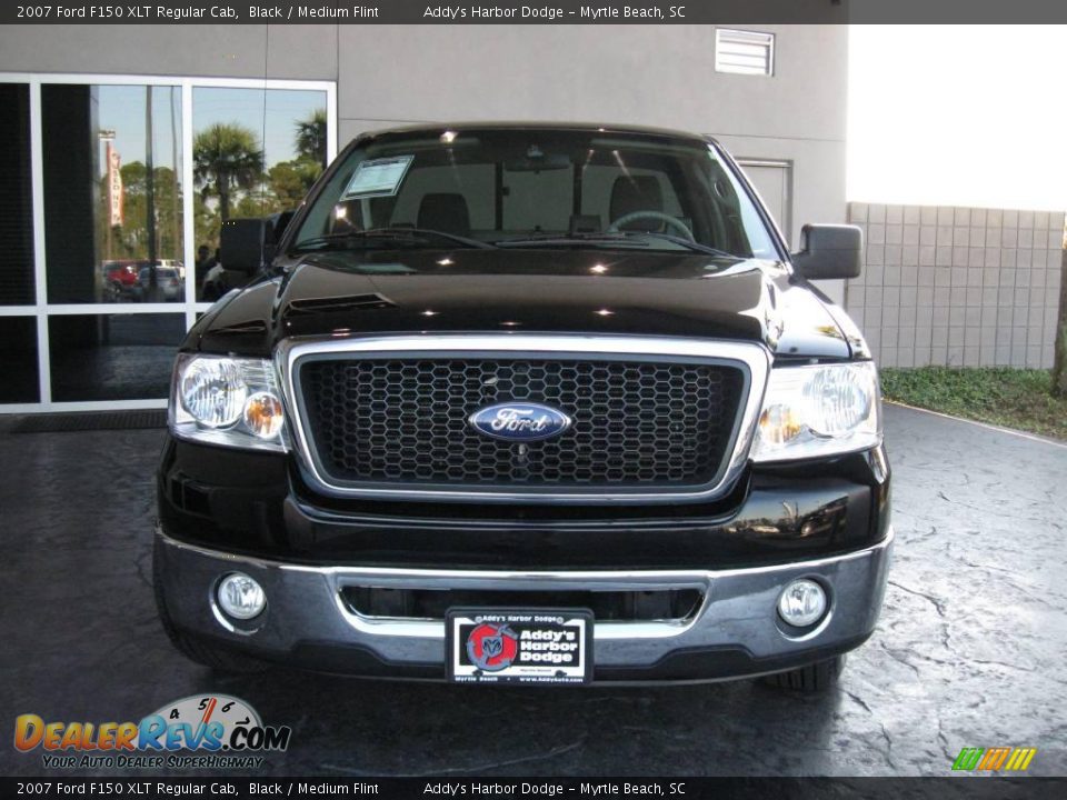 2007 Ford F150 XLT Regular Cab Black / Medium Flint Photo #3