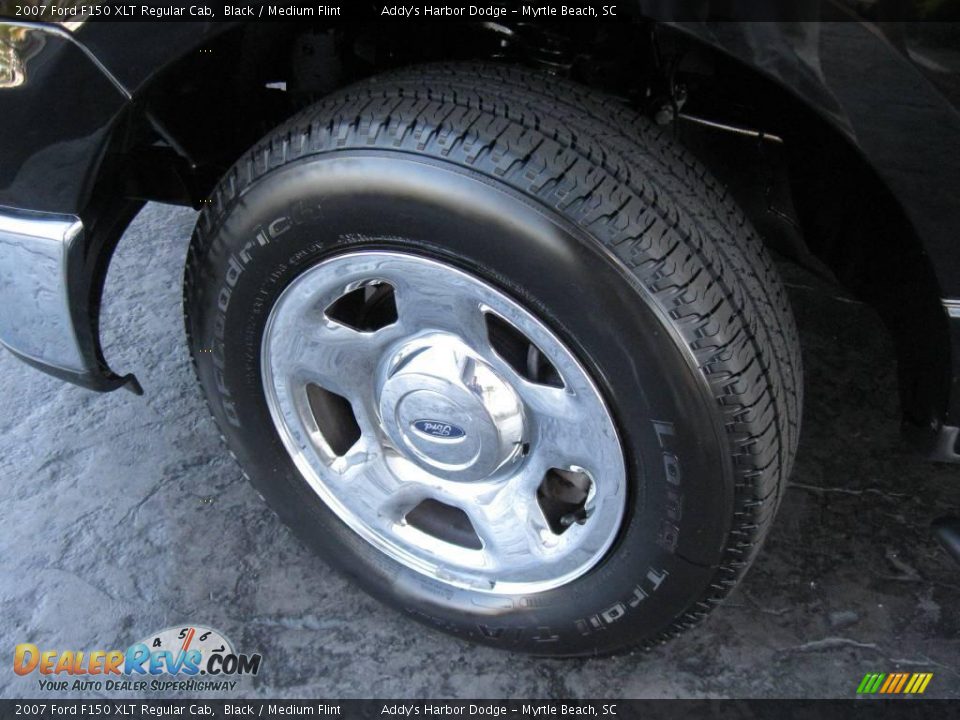 2007 Ford F150 XLT Regular Cab Black / Medium Flint Photo #13