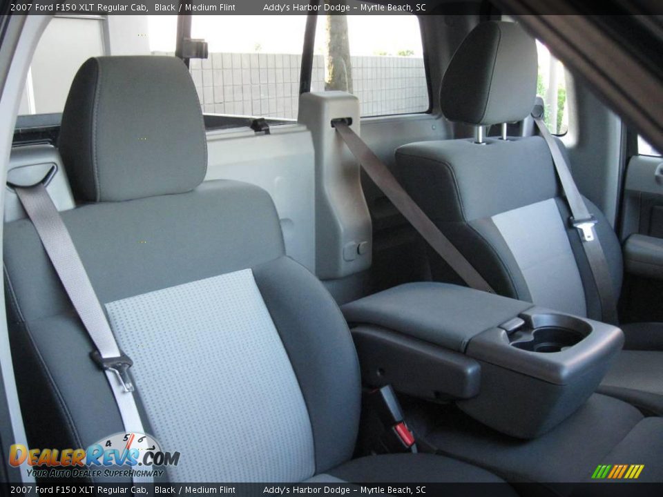 2007 Ford F150 XLT Regular Cab Black / Medium Flint Photo #20