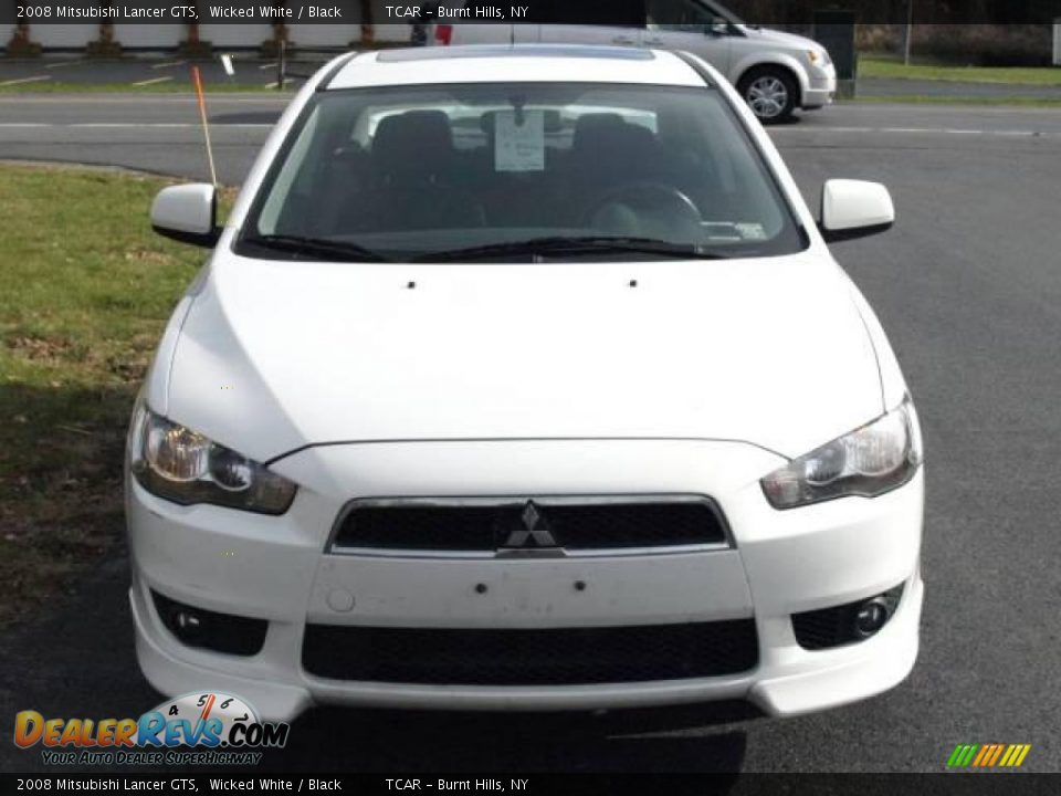 2008 Mitsubishi Lancer GTS Wicked White / Black Photo #3