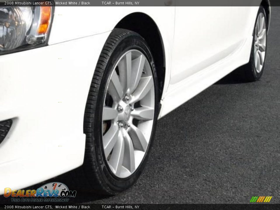 2008 Mitsubishi Lancer GTS Wicked White / Black Photo #6