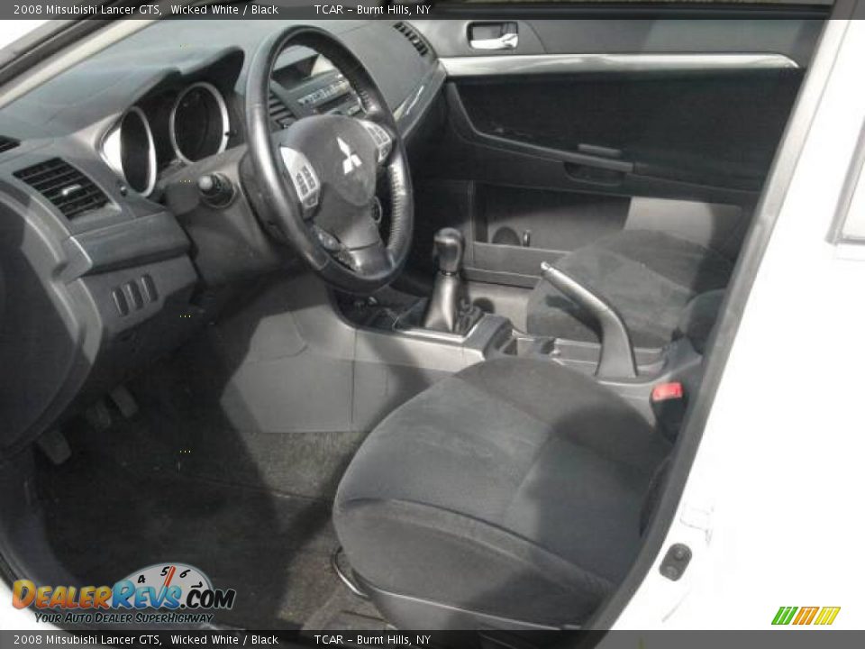2008 Mitsubishi Lancer GTS Wicked White / Black Photo #7