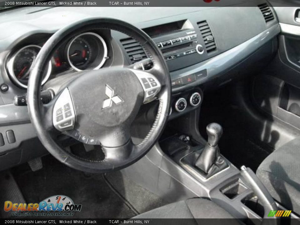 2008 Mitsubishi Lancer GTS Wicked White / Black Photo #8