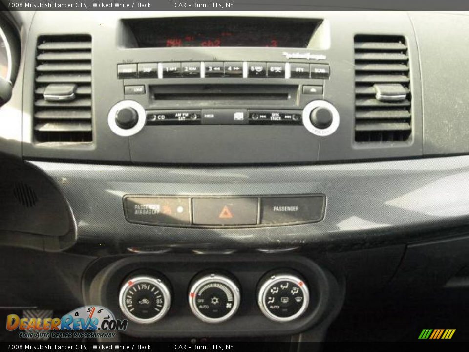 2008 Mitsubishi Lancer GTS Wicked White / Black Photo #12