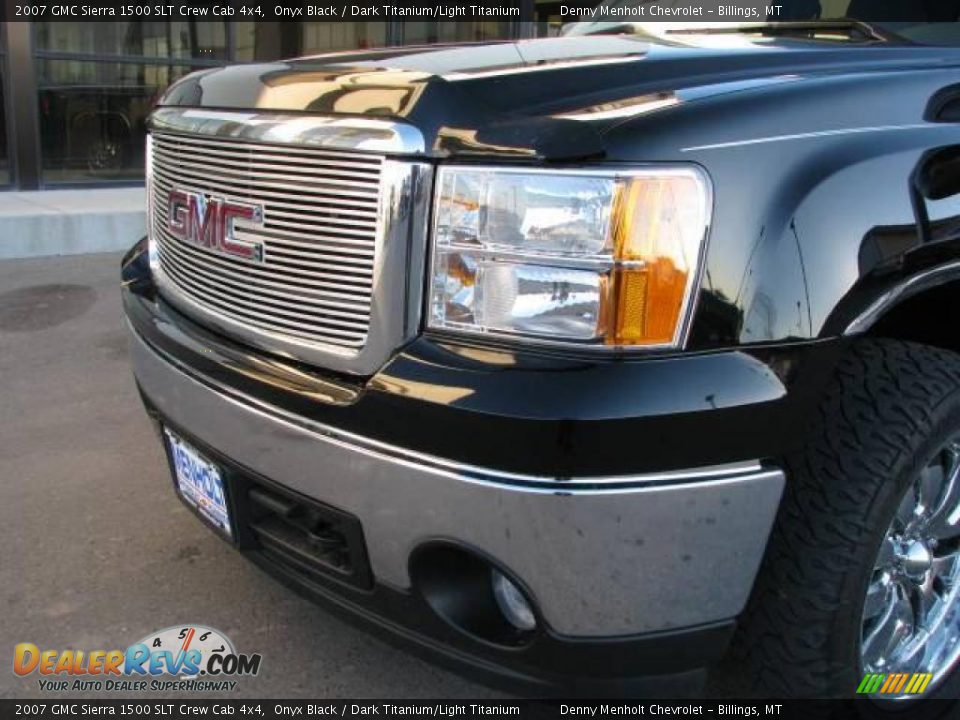 2007 GMC Sierra 1500 SLT Crew Cab 4x4 Onyx Black / Dark Titanium/Light Titanium Photo #5